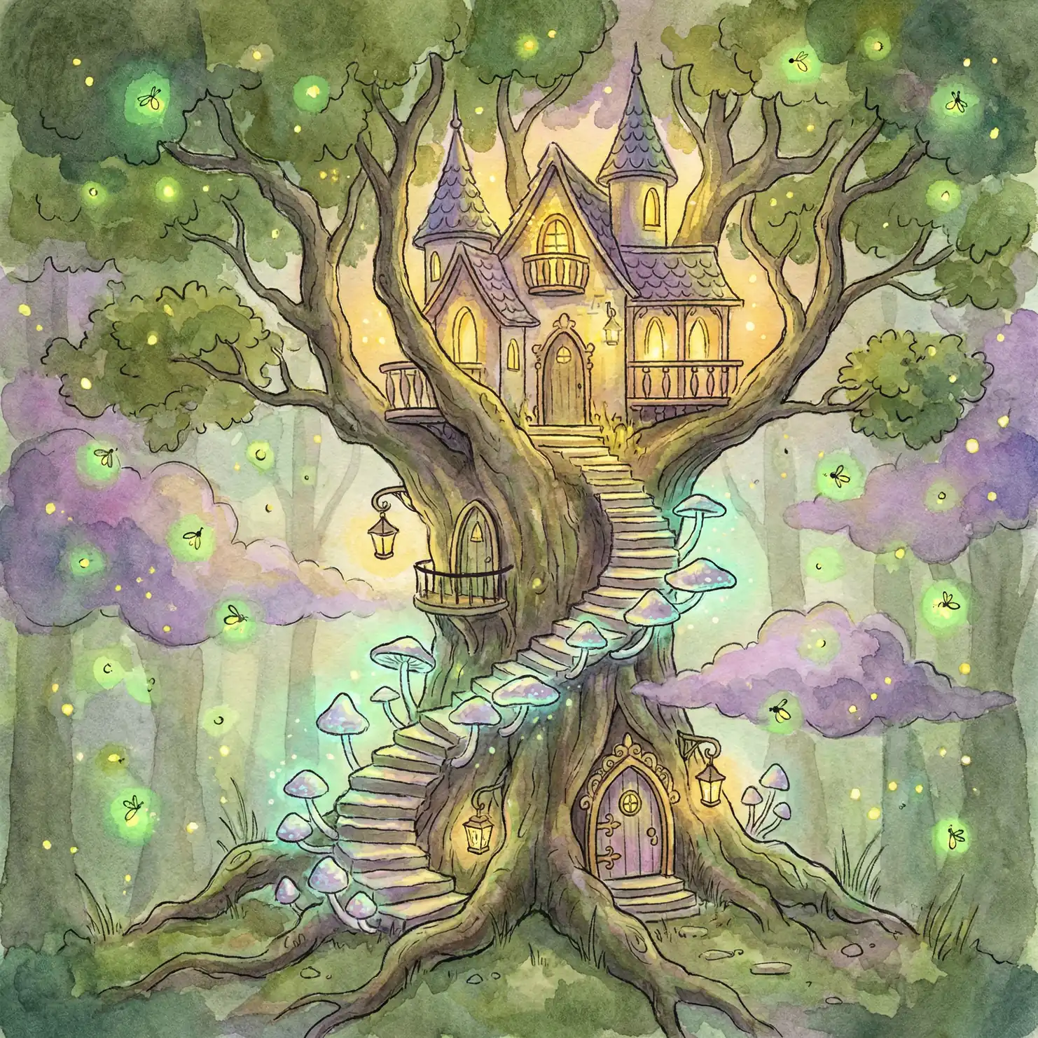 小小绘 灵感画廊 - 魔法树屋